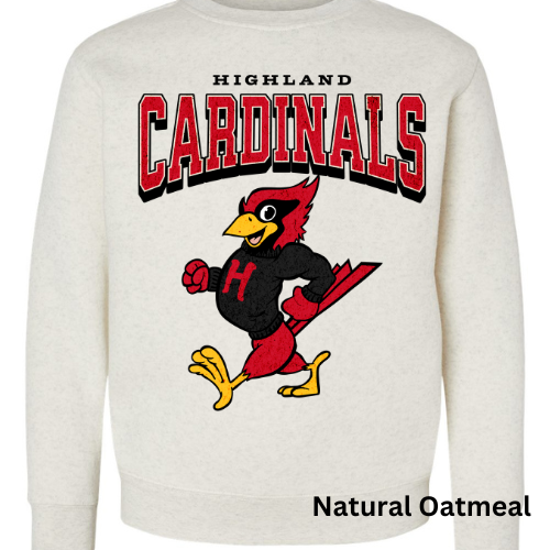 Highland Cardinals '23 Crewneck (Youth & Adult)