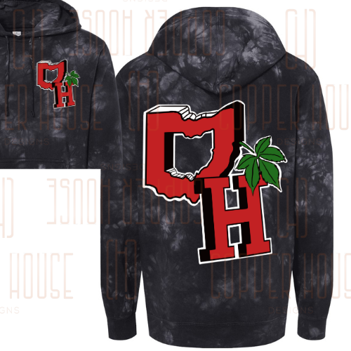 Ohio State Tie Dye Hoodie (Adult and Youth Sizes)