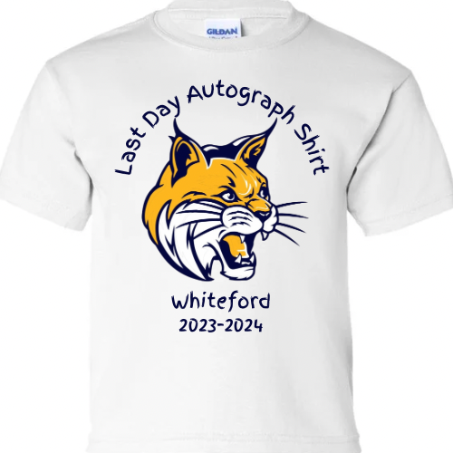Whiteford Bobcats Last Day Autograph Shirt